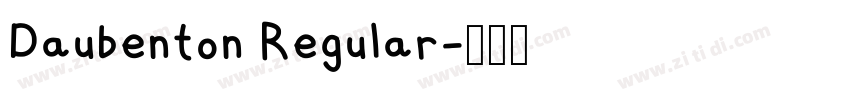 Daubenton Regular字体转换